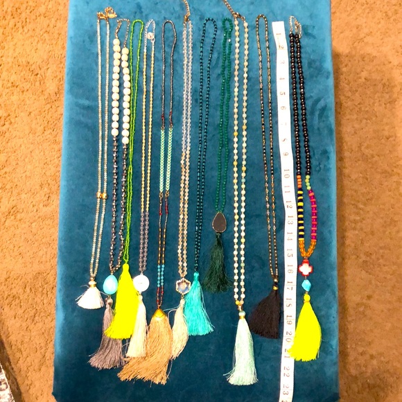 Tassel necklaces. Assorted. - Picture 3 of 3